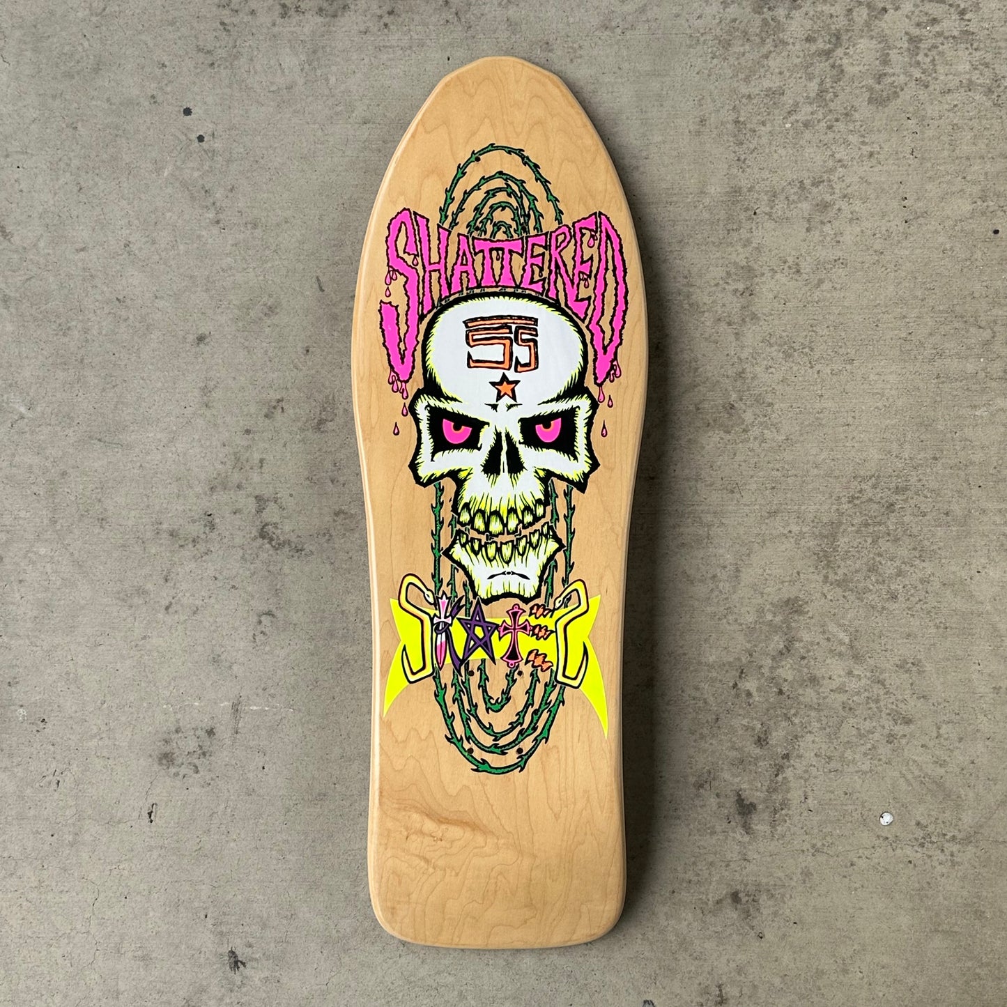 Vintage Shattered Skates Skateboards Have A Hard Day Model
