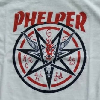 PPS Phelper Hell Ride Crew Tee-White