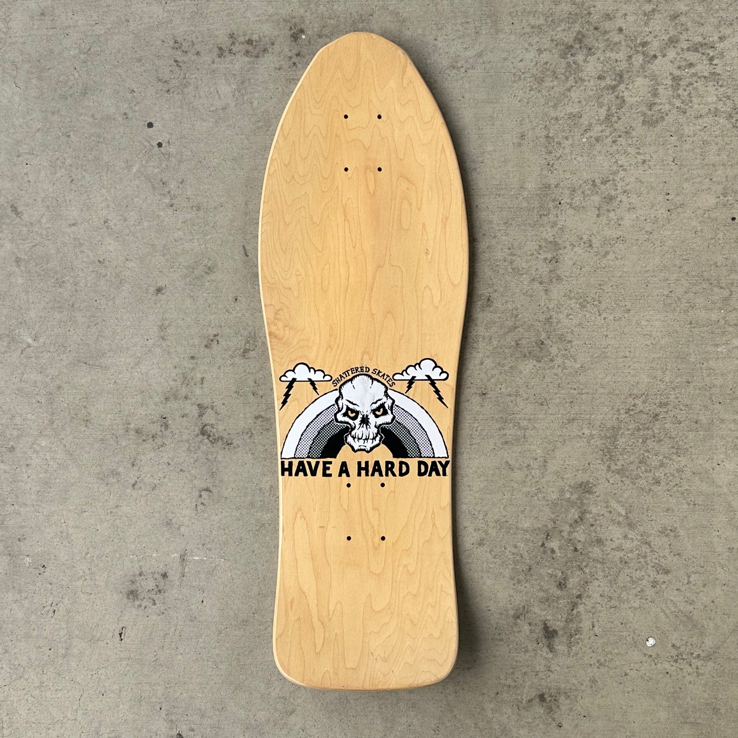 Vintage Shattered Skates Skateboards Have A Hard Day Model