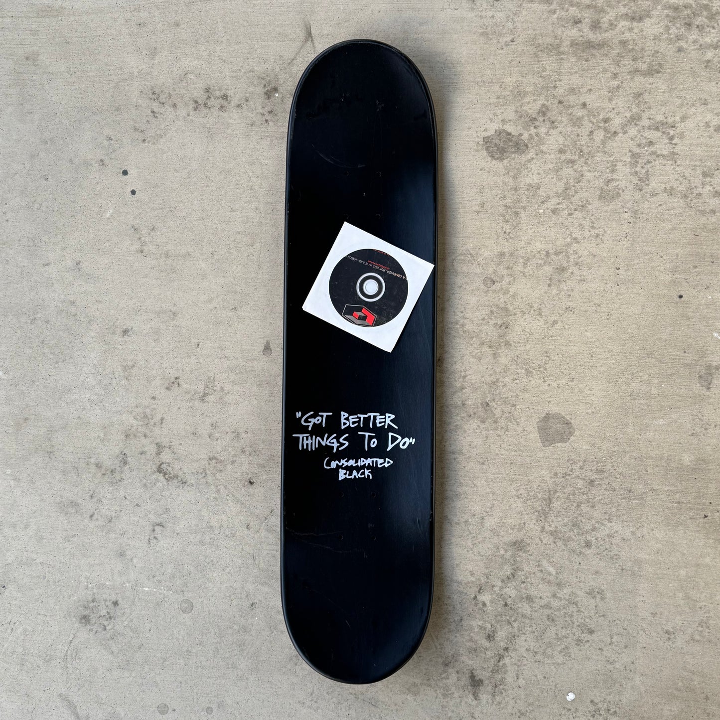 Vintage Consolidated Skateboards Karma Tsocheff Got Better Things To Do Model 2003