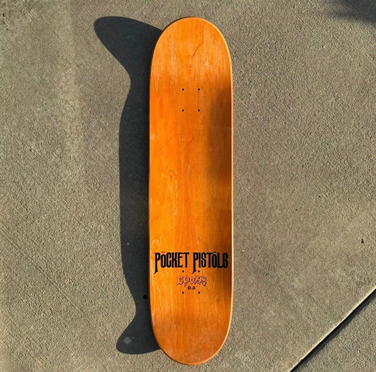 VINTAGE POCKET PISTOLS SKATEBOARD - SEA WATER OF PAIN Matt French Art