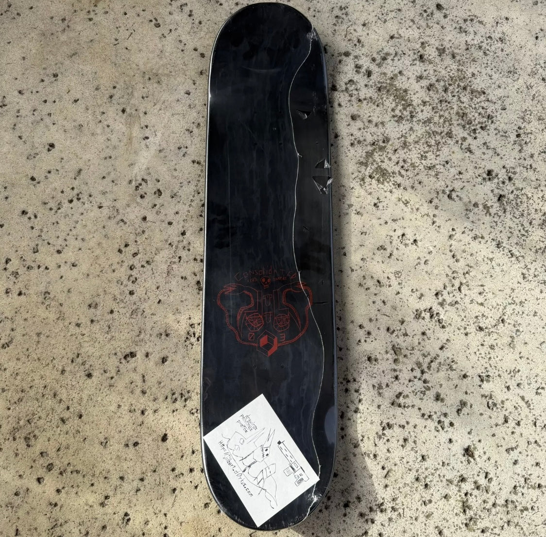 Vintage Consolidated Skateboard Alan Petersen Black Series 3 Mode 2003