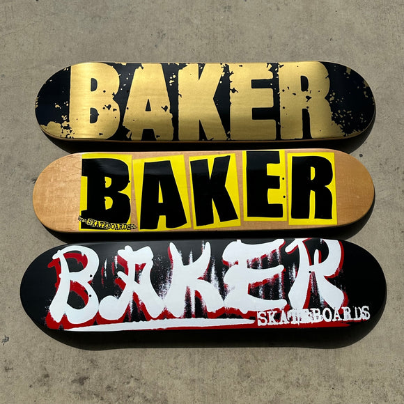 Vintage Baker Skateboards Logo Models