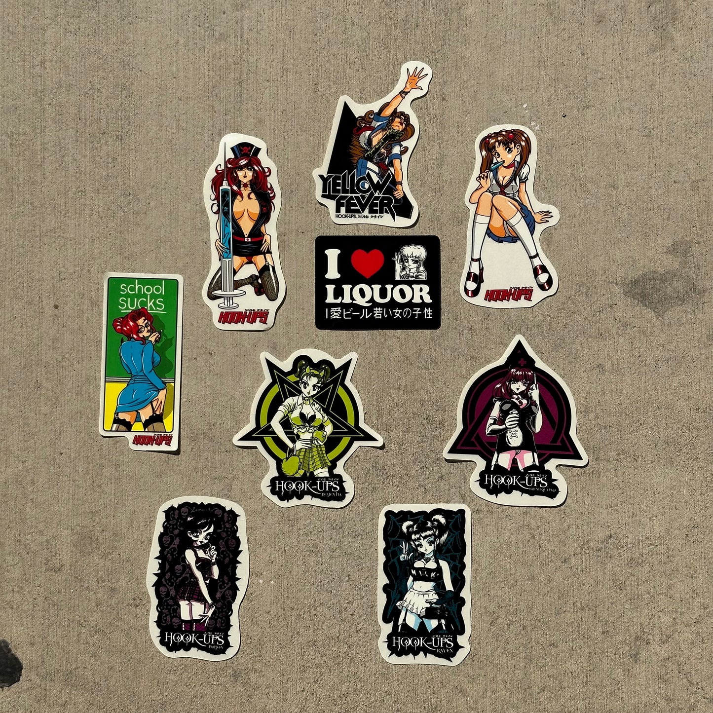 Vintage Sticker Pack Hook Ups Jeremy Klein