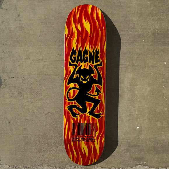 Vintage Black Label Skateboards Jim Gagne Flame Demon Model 1998