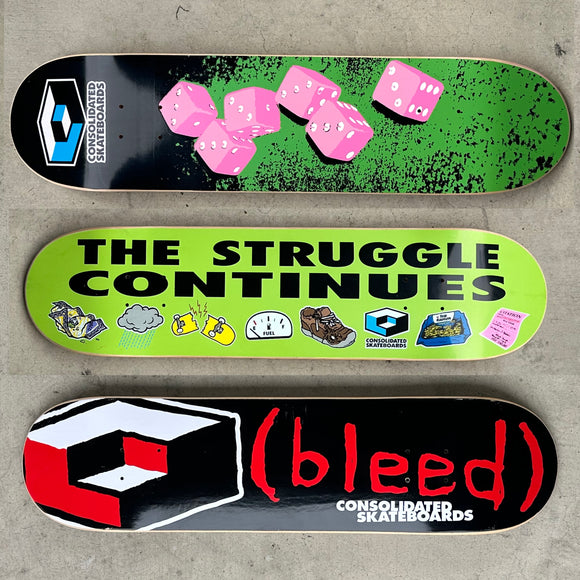 Vintage Consolidated Skateboards 3 Team Board Pack 3