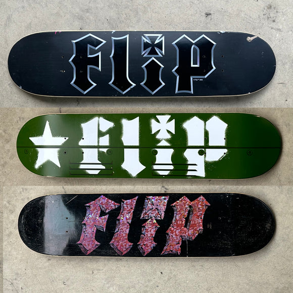 Vintage Flip Skateboards 3 Team Board Pack