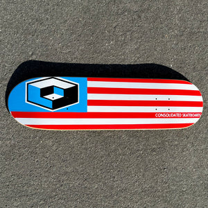 Vintage Consolidated Skateboards Flag Model 1997